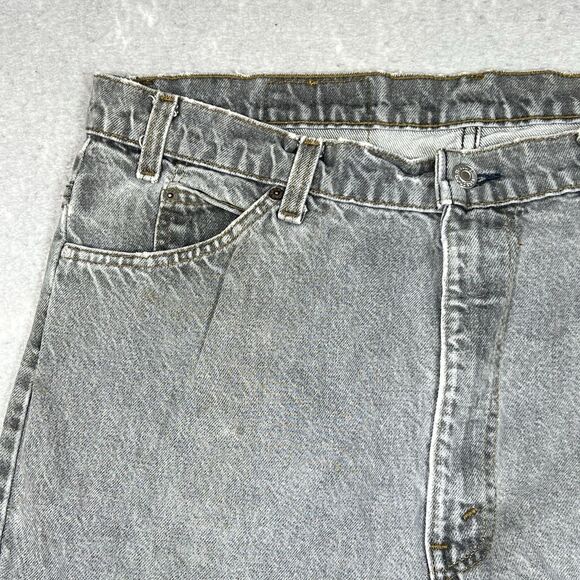 VTG 80’s Levi’s Jeans 517 Bootcut Light Wash Gray Denim Made in USA ACTUAL 38x27 - Picture 5 of 15